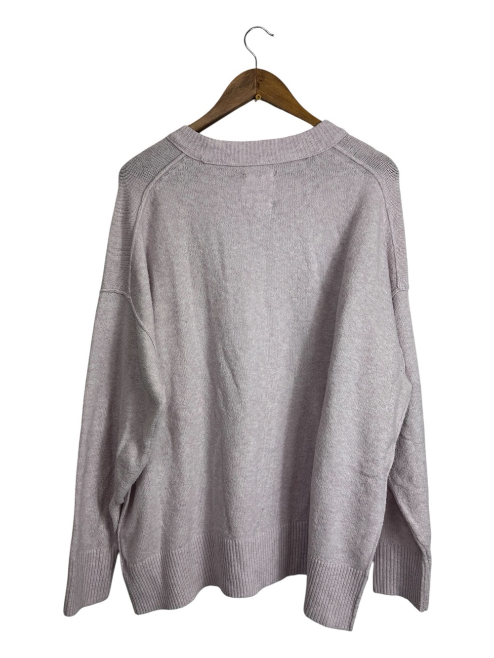 Aerie Oversized Soft Lilac Crewneck Sweater Large - Picture 9 of 9